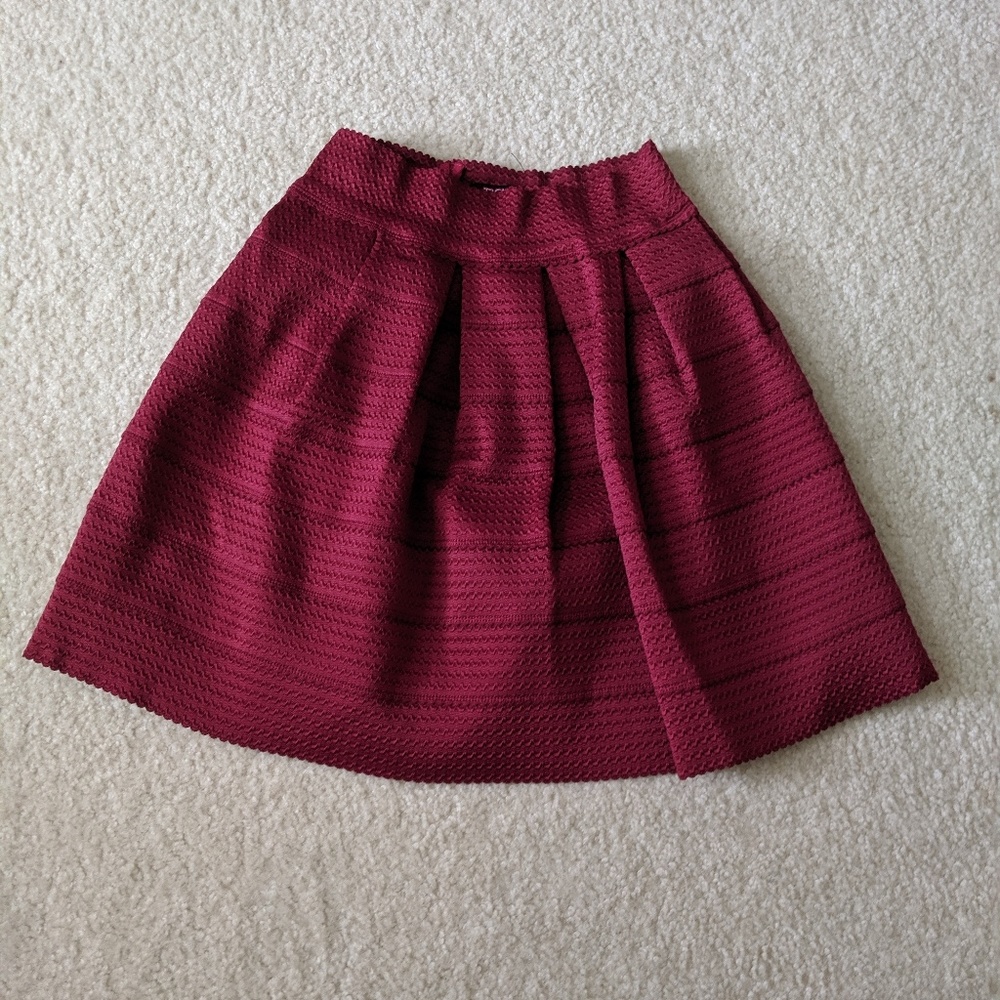 Maroon skirt